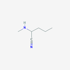 molecular formula C6H12N2 B3237118 2-(Methylamino)pentanenitrile CAS No. 138062-66-5
