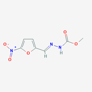 molecular formula C7H7N3O5 B323714 2-({5-硝基-2-呋喃基}亚甲基)肼甲酸甲酯 