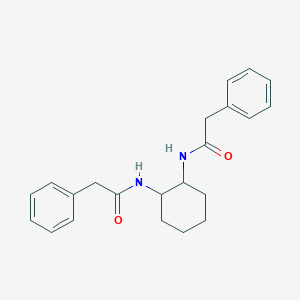molecular formula C22H26N2O2 B323716 2-phenyl-N-{2-[(phenylacetyl)amino]cyclohexyl}acetamide 