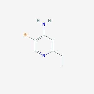 molecular formula C7H9BrN2 B3237161 5-Bromo-2-ethylpyridin-4-amine CAS No. 1381941-36-1