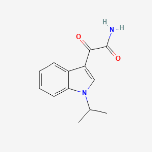 molecular formula C13H14N2O2 B3237165 2-(1-isopropyl-1H-indol-3-yl)-2-oxoacetamide CAS No. 1381947-12-1