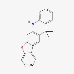 molecular formula C21H17NO B3237186 12,12-Dimethyl-7,12-dihydrobenzofuro[3,2-b]acridine CAS No. 1381985-63-2