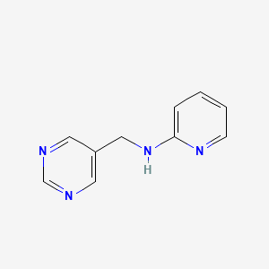 molecular formula C10H10N4 B3237238 N-(Pyrimidin-5-ylmethyl)pyridin-2-amine CAS No. 1383916-51-5