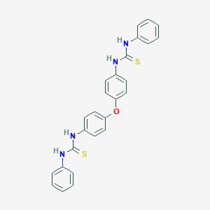 molecular formula C26H22N4OS2 B323726 N-(4-{4-[(anilinocarbothioyl)amino]phenoxy}phenyl)-N'-phenylthiourea 