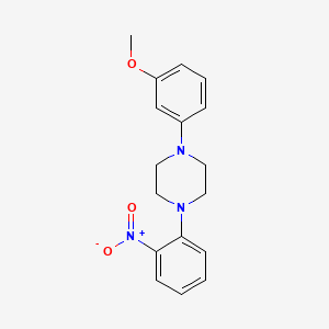 molecular formula C17H19N3O3 B3237293 1-(3-Methoxyphenyl)-4-(2-nitrophenyl)piperazine CAS No. 1385677-94-0