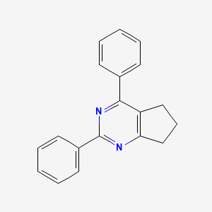 molecular formula C19H16N2 B3237332 2,4-Diphenyl-6,7-dihydro-5H-cyclopenta[d]pyrimidine CAS No. 138722-71-1