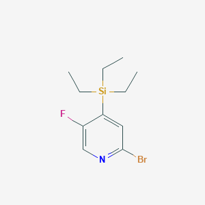 2-Bromo-5-fluoro-4-triethylsilanylpyridine