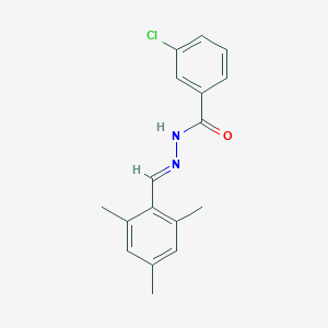molecular formula C17H17ClN2O B323734 3-chloro-N'-(mesitylmethylene)benzohydrazide 