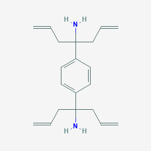 molecular formula C20H28N2 B323737 4,4'-(1,4-Phenylene)bis(1,6-heptadien-4-amine) 