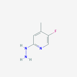 molecular formula C6H8FN3 B3237376 5-Fluoro-2-hydrazinyl-4-methylpyridine CAS No. 1388070-75-4