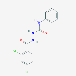 molecular formula C14H11Cl2N3O2 B323742 2-(2,4-dichlorobenzoyl)-N-phenylhydrazinecarboxamide 