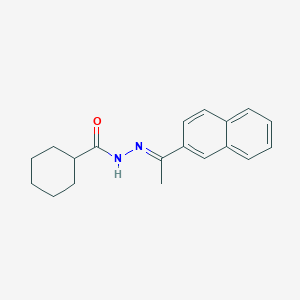 molecular formula C19H22N2O B323743 N'-[1-(2-naphthyl)ethylidene]cyclohexanecarbohydrazide 