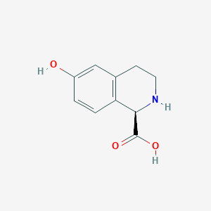molecular formula C10H11NO3 B3237446 (R)-6-Hydroxy-1,2,3,4-tetrahydroisoquinoline-1-carboxylic acid CAS No. 1389890-72-5