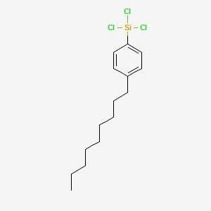 molecular formula C15H23Cl3Si B3237452 Trichloro(4-nonylphenyl)silane CAS No. 139056-21-6