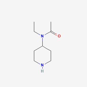 molecular formula C9H18N2O B3237458 N-Ethyl-N-(piperidin-4-yl)acetamide CAS No. 139062-99-0