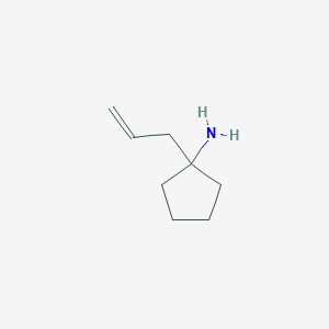 molecular formula C8H15N B3237476 1-(Prop-2-en-1-yl)cyclopentan-1-amine CAS No. 1391014-35-9
