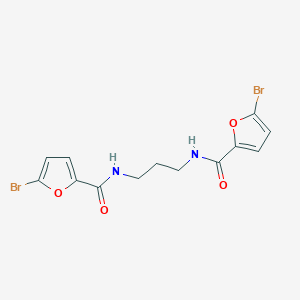 molecular formula C13H12Br2N2O4 B323749 N,N'-1,3-propanediylbis(5-bromo-2-furamide) 