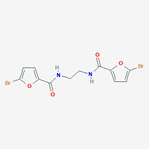 molecular formula C12H10Br2N2O4 B323750 5-bromo-N-{2-[(5-bromo-2-furoyl)amino]ethyl}-2-furamide 