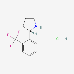 (s)-2-(2-(Trifluoromethyl)phenyl)pyrrolidine hydrochloride
