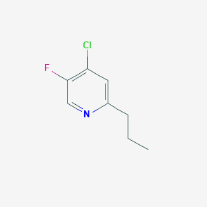 molecular formula C8H9ClFN B3237538 4-Chloro-5-fluoro-2-propylpyridine CAS No. 139161-27-6