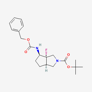 (3AS,4R,6aR)-tert-butyl 4-(((benzyloxy)carbonyl)amino)-3a-fluorohexahydrocyclopenta[c]pyrrole-2(1H)-carboxylate