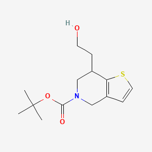 molecular formula C14H21NO3S B3237561 tert-butyl7-(2-hydroxyethyl)-6,7-dihydrothieno[3,2-c]pyridine-5(4H)-carboxylate CAS No. 1391733-67-7