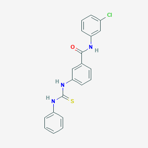 molecular formula C20H16ClN3OS B323758 N-(3-chlorophenyl)-3-(phenylcarbamothioylamino)benzamide CAS No. 5801-49-0