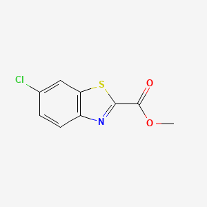 molecular formula C9H6ClNO2S B3237582 6-氯苯并[d]噻唑-2-甲酸甲酯 CAS No. 1392015-56-3