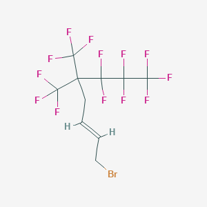 molecular formula C10H6BrF13 B3237596 1-Bromo-6,6,7,7,8,8,8-heptafluoro-5,5-bis(trifluoromethyl)oct-2-ene CAS No. 139223-42-0
