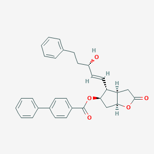 B032376 [(3aR,4R,5R,6aS)-4-[(E,3S)-3-Hydroxy-5-phenylpent-1-enyl]-2-oxo-3,3a,4,5,6,6a-hexahydrocyclopenta[b]furan-5-yl] 4-Phenylbenzoate CAS No. 41639-73-0