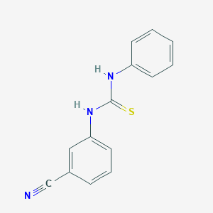 molecular formula C14H11N3S B323761 N-(3-cyanophenyl)-N'-phenylthiourea 