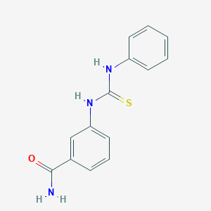 molecular formula C14H13N3OS B323762 3-[(Anilinocarbothioyl)amino]benzamide 