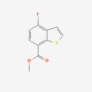 molecular formula C10H7FO2S B3237633 Methyl 4-fluorobenzo[b]thiophene-7-carboxylate CAS No. 1393437-20-1