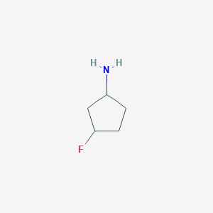 molecular formula C5H10FN B3237647 3-Fluorocyclopentan-1-amine CAS No. 1393527-84-8
