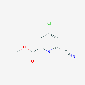 4-Chloro-6-cyano-pyridine-2-carboxylic acid methyl ester