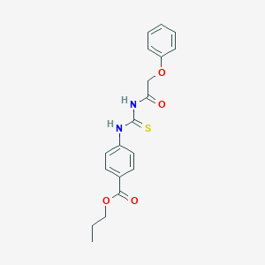 Propyl 4-({[(phenoxyacetyl)amino]carbonothioyl}amino)benzoate