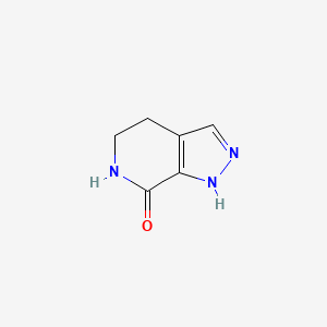 molecular formula C6H7N3O B3237680 5,6-Dihydro-1h-pyrazolo[3,4-c]pyridin-7(4h)-one CAS No. 1393585-07-3