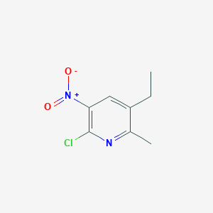 molecular formula C8H9ClN2O2 B3237693 2-氯-5-乙基-6-甲基-3-硝基吡啶 CAS No. 139393-95-6