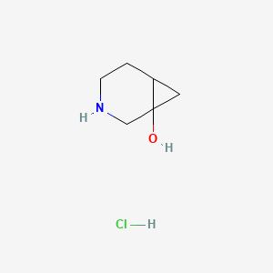 molecular formula C6H12ClNO B3237697 3-Azabicyclo[4.1.0]heptan-1-ol hydrochloride CAS No. 1394042-85-3