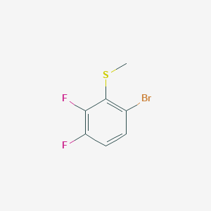 molecular formula C7H5BrF2S B3237710 6-Bromo-2,3-difluorothioanisole CAS No. 1394291-28-1