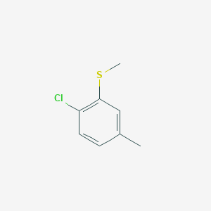 molecular formula C8H9ClS B3237717 2-氯-5-甲硫基苯 CAS No. 1394291-30-5