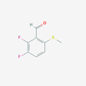 molecular formula C8H6F2OS B3237746 2,3-Difluoro-6-(methylthio)benzaldehyde CAS No. 1394291-42-9