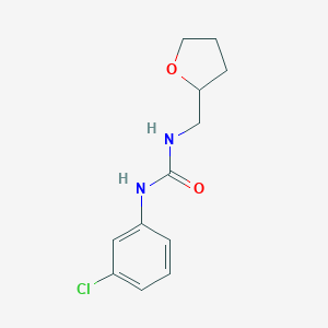 molecular formula C12H15ClN2O2 B323775 N-(3-chlorophenyl)-N'-(tetrahydro-2-furanylmethyl)urea 