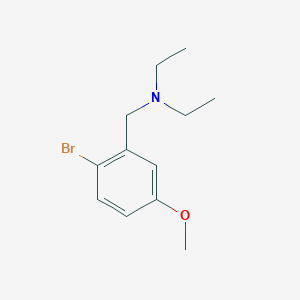 molecular formula C12H18BrNO B3237754 2-Bromo-5-methoxy-N,N-diethylbenzylamine CAS No. 1394291-48-5