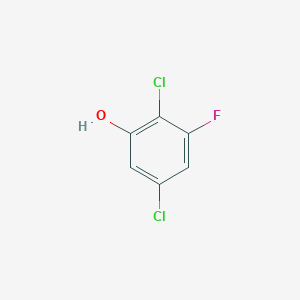 molecular formula C6H3Cl2FO B3237809 2,5-Dichloro-3-fluorophenol CAS No. 1394927-62-8