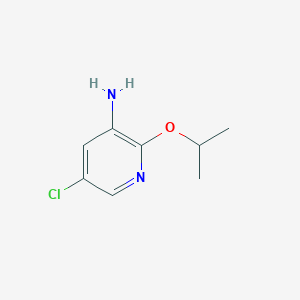 molecular formula C8H11ClN2O B3237829 5-Chloro-2-(propan-2-yloxy)pyridin-3-amine CAS No. 1395038-94-4