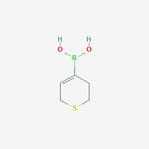 molecular formula C5H9BO2S B3237834 3,6-dihydro-2H-thiopyran-4-ylboronic acid CAS No. 1395285-52-5
