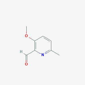 molecular formula C8H9NO2 B3237840 3-Methoxy-6-methylpicolinaldehyde CAS No. 139549-07-8