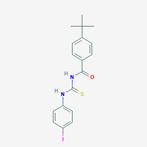 molecular formula C18H19IN2OS B323787 4-tert-butyl-N-[(4-iodophenyl)carbamothioyl]benzamide 