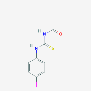 molecular formula C12H15IN2OS B323789 N-[(4-iodophenyl)carbamothioyl]-2,2-dimethylpropanamide 